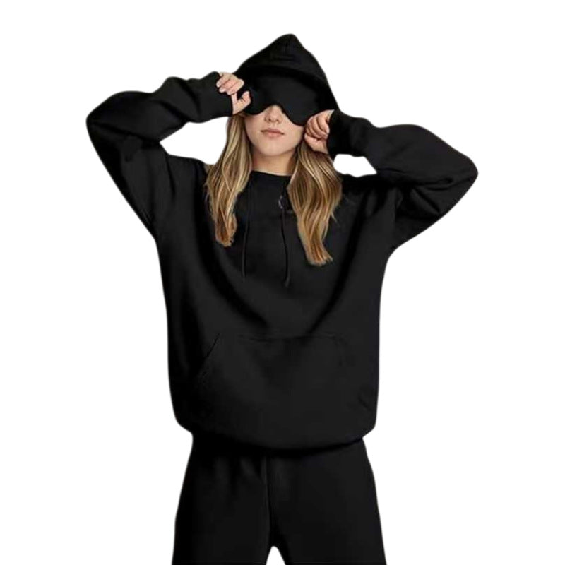 Built-in Eye Mask Hoodie Set Wearduffled.com