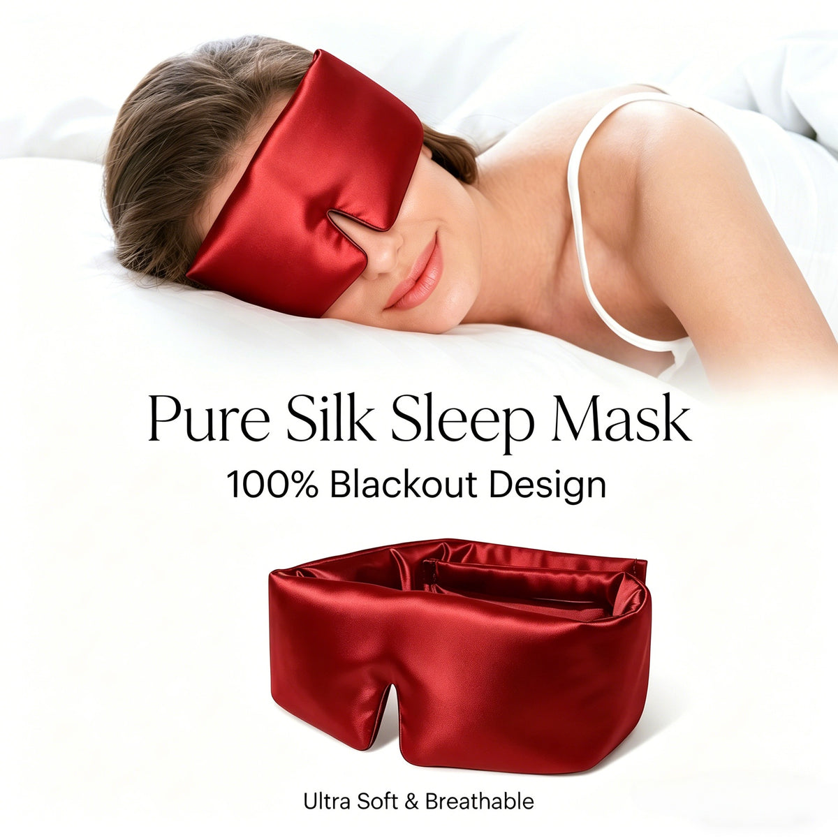 Gravity Eye Mask, Mulberry Silk Sleep Mask, Light-Blocking Eye Protection, Travel Breathable Silk Gravity Eye Mask, Custom-Made Wearduffled.com