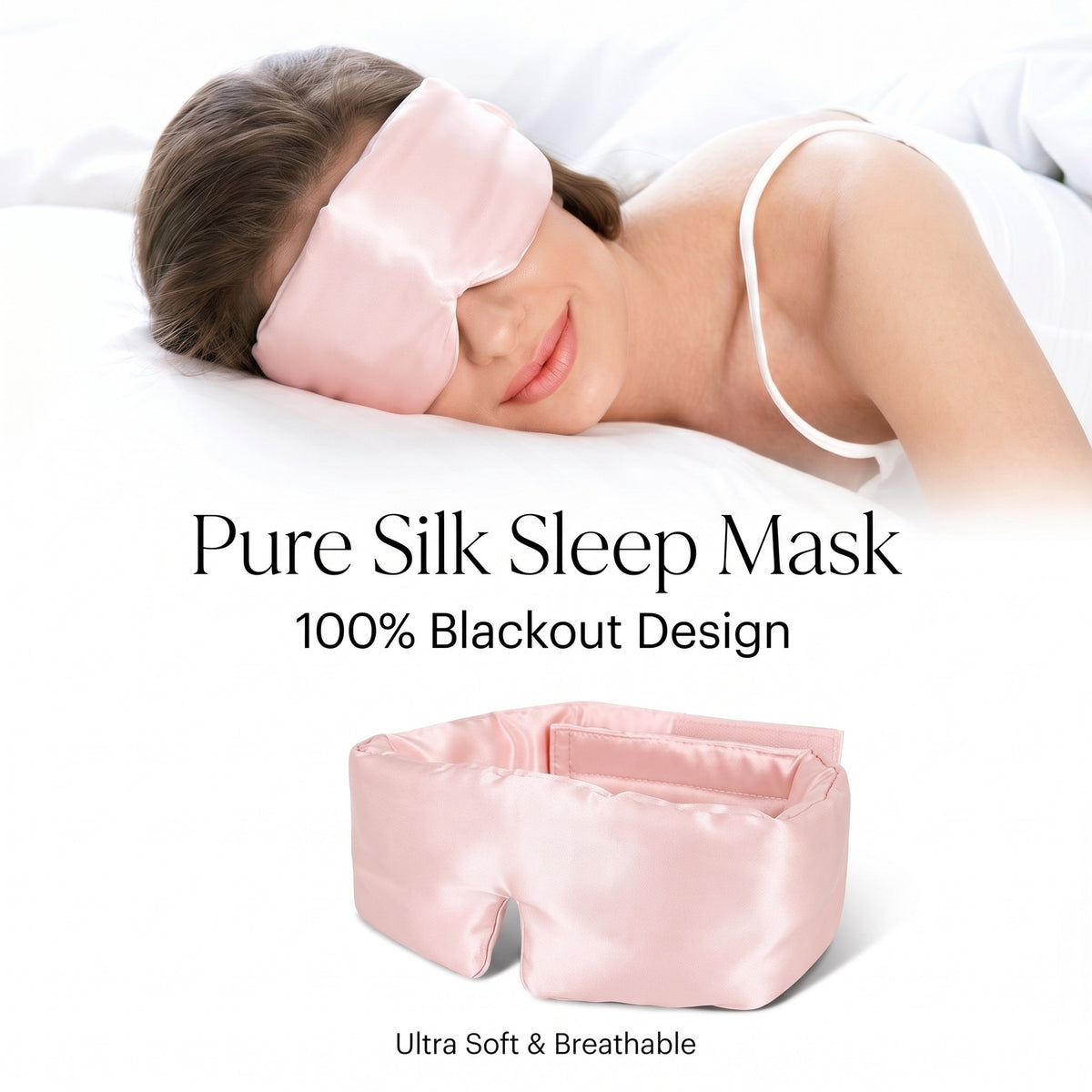 Gravity Eye Mask, Mulberry Silk Sleep Mask, Light-Blocking Eye Protection, Travel Breathable Silk Gravity Eye Mask, Custom-Made Wearduffled.com