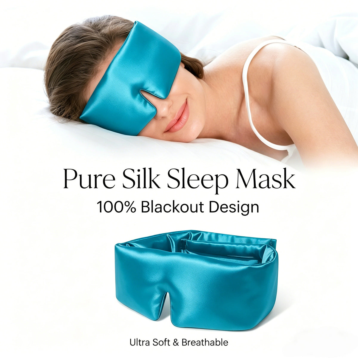 Gravity Eye Mask, Mulberry Silk Sleep Mask, Light-Blocking Eye Protection, Travel Breathable Silk Gravity Eye Mask, Custom-Made Wearduffled.com