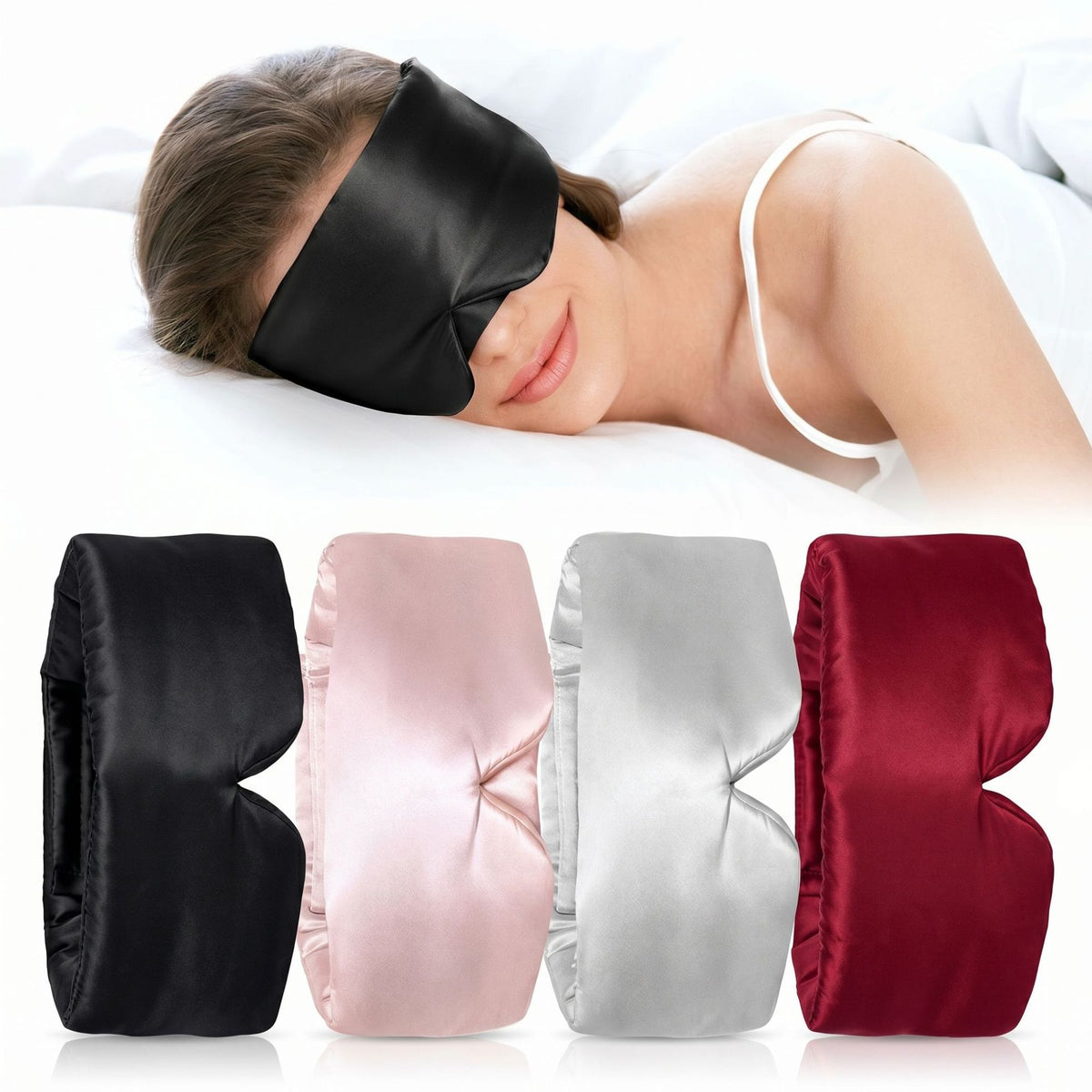 Gravity Eye Mask, Mulberry Silk Sleep Mask, Light-Blocking Eye Protection, Travel Breathable Silk Gravity Eye Mask, Custom-Made Wearduffled.com