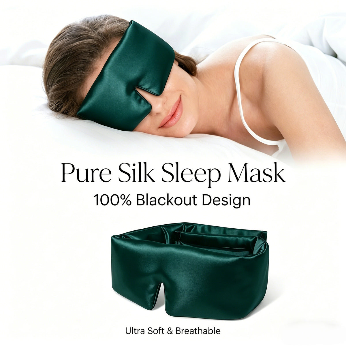 Gravity Eye Mask, Mulberry Silk Sleep Mask, Light-Blocking Eye Protection, Travel Breathable Silk Gravity Eye Mask, Custom-Made Wearduffled.com