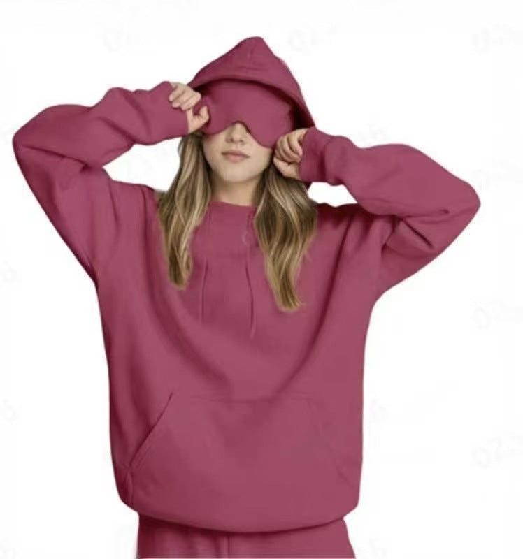 Built-in Eye Mask Hoodie Set Wearduffled.com