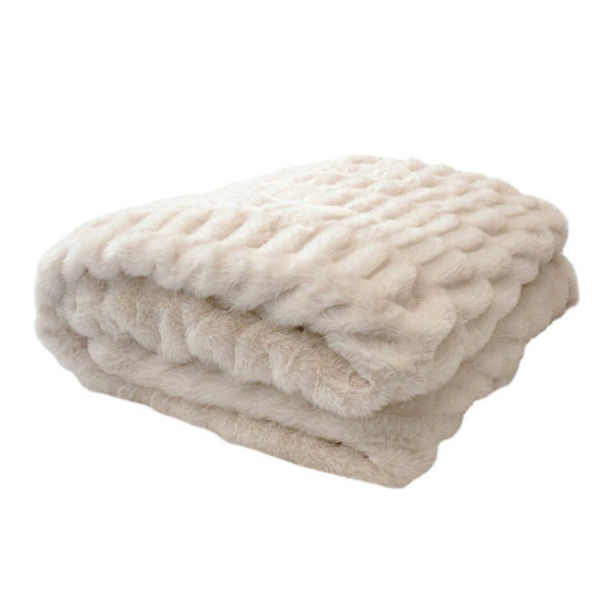 Luxury Rabbit Velvet Sofa Blanket Throw Blanket Wearduffled.com
