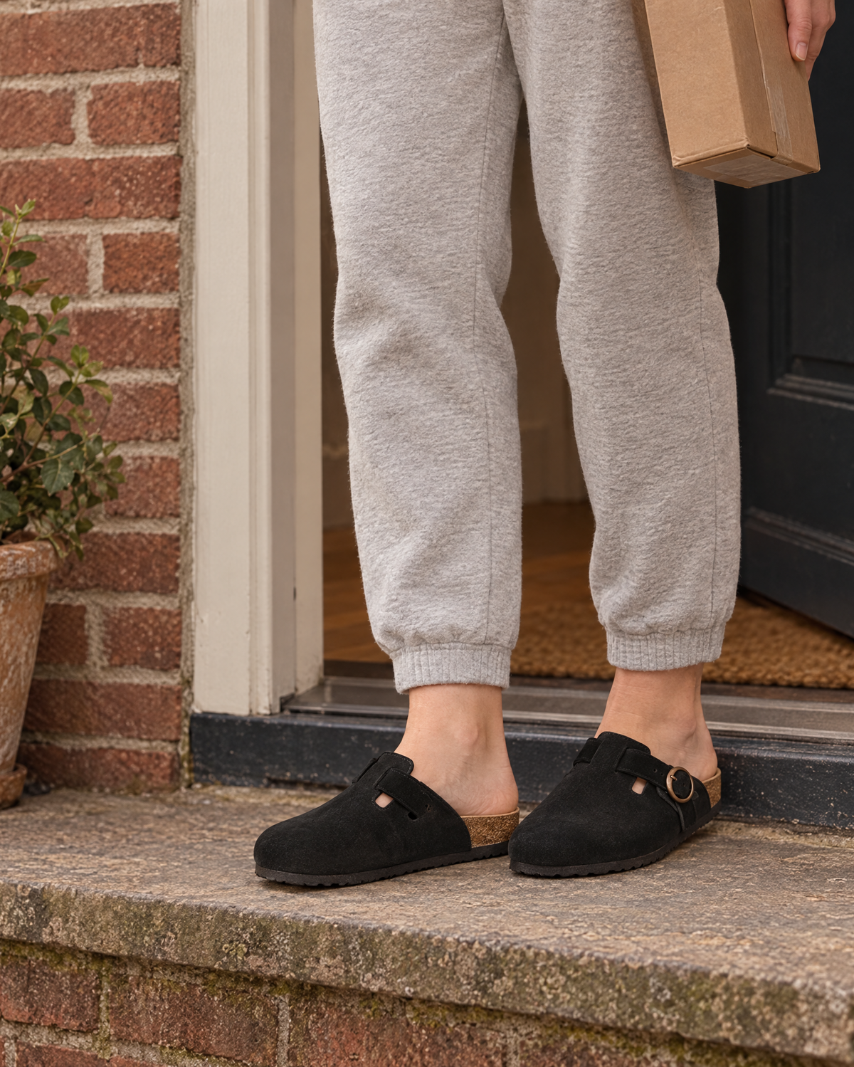 Vegan Suede Clogs Wearduffled.com