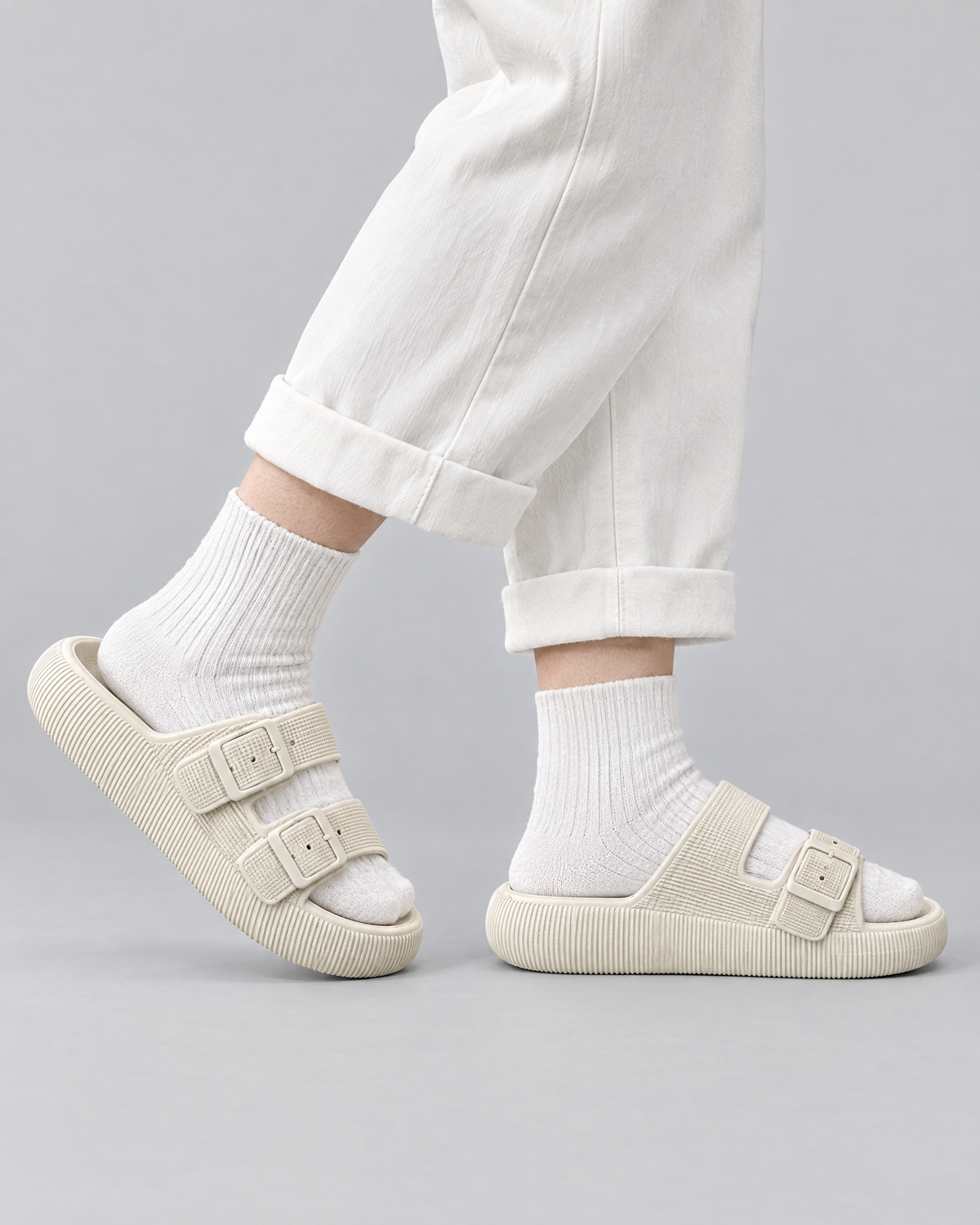 Cloud Slide  Double Buckle Wearduffled.com